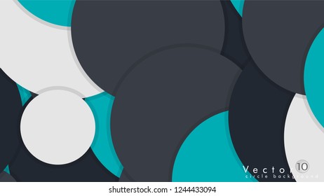 Simple and Colorful Circles Background , Design Vector - eps10