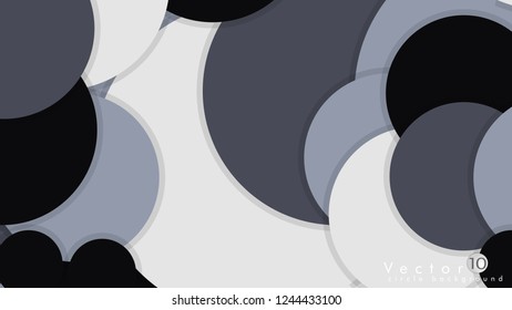 Simple and Colorful Circles Background , Design Vector - eps10