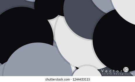 Simple and Colorful Circles Background , Design Vector - eps10