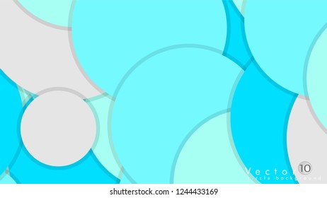 Simple and Colorful Circles Background , Design Vector - eps10