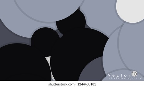 Simple and Colorful Circles Background , Design Vector - eps10