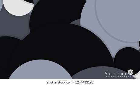 Simple and Colorful Circles Background , Design Vector - eps10
