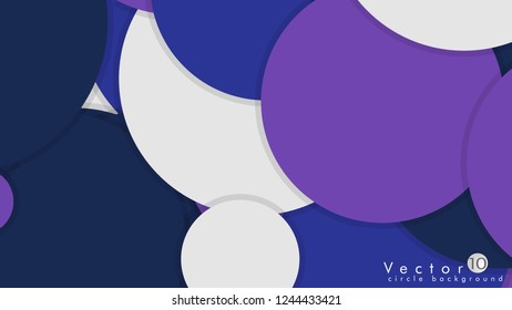 Simple and Colorful Circles Background , Design Vector - eps10