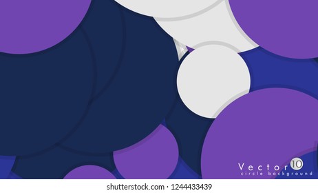 Simple and Colorful Circles Background , Design Vector - eps10