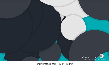 Simple and Colorful Circles Background , Design Vector - eps10