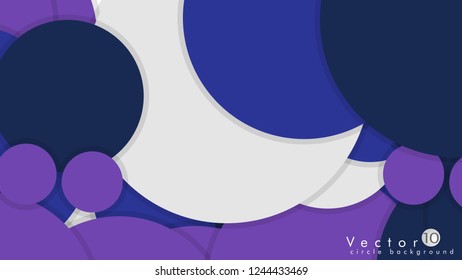 Simple and Colorful Circles Background , Design Vector - eps10