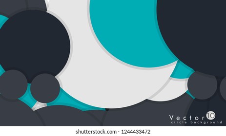 Simple and Colorful Circles Background , Design Vector - eps10