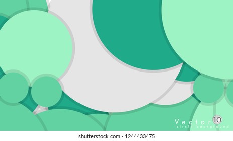 Simple and Colorful Circles Background , Design Vector - eps10