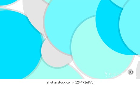 Simple and Colorful Circles Background , Design Vector - eps10
