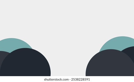 Simple and Colorful Circles Background , Design Vector - eps10