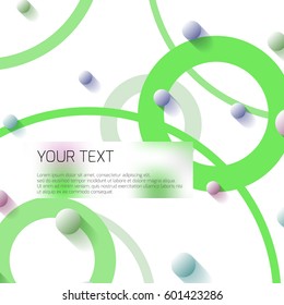 Simple and colorful circles background. Vector Illustration.
