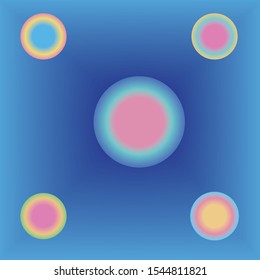 Simple colorful circles vector illustration