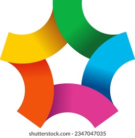 Simple Colorful Circular Community Logo