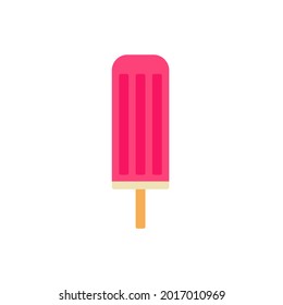 
Simple colorful cold tasty icecream flat icon