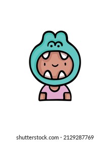 Simple and colorful costume design