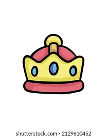 Simple and colorful crown vector