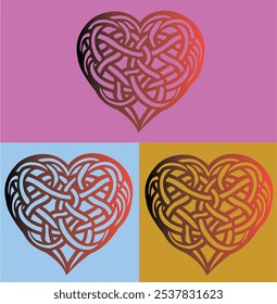 Simple and colorful cute heart vector design. Perfect for logo or sticker