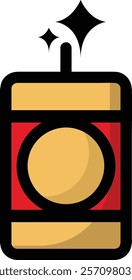 simple colorful explosion icon illustration design