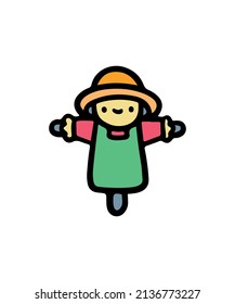 Simple and colorful farm themed illustration