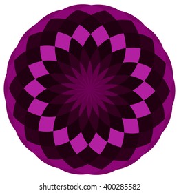 Simple colorful geometric mandala
