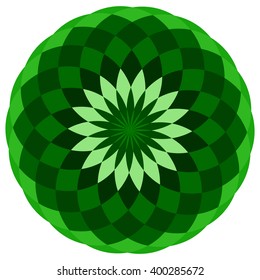 Simple colorful geometric mandala
