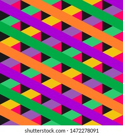simple colorful geometric seamless pattern design