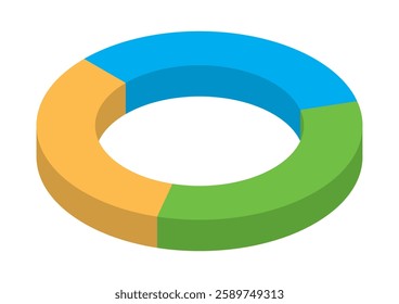 Simple Colorful graph image illustration