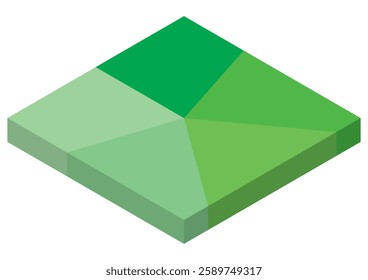 Simple Colorful graph image illustration