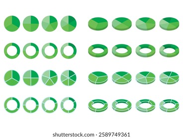 Simple Colorful graph image illustration