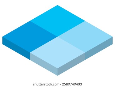 Simple Colorful graph image illustration
