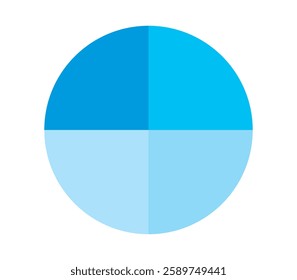 Simple Colorful graph image illustration