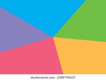 Simple Colorful graph image illustration