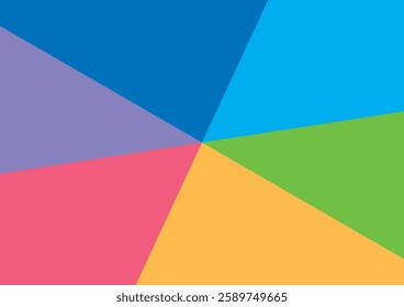 Simple Colorful graph image illustration