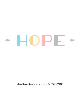 Simple and Colorful Hope Fish
