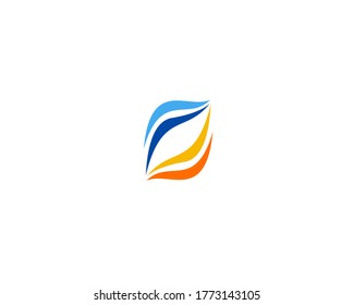 Plantilla de diseño de logotipo simple y colorido