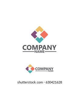 Simple Colorful Logo Template