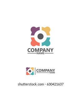 Simple Colorful Logo Template