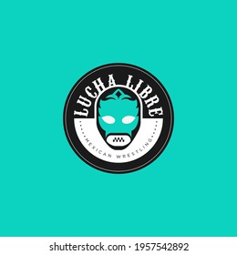 Simple and colorful logo template with a mask.