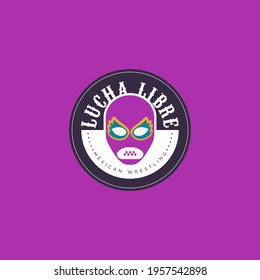 Simple and colorful logo template with a mask.