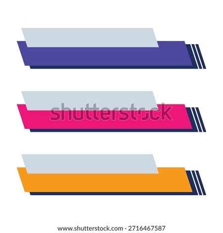 simple colorful lower third collection