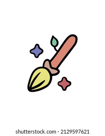 Simple and colorful magic broom
