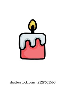 Simple and colorful magic candle