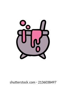 Simple and colorful magic cauldron