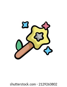 Simple and colorful magic wand