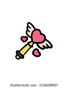 Simple and colorful magic wand