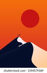 Simple Colorful Nature Vector Design 