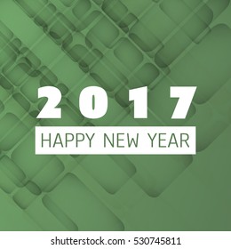  Simple Colorful New Year Card, Cover or Background Design Template - 2017