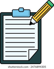 simple colorful note back to school icon