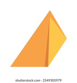 Simple colorful origami paper vector illustration, colorful origami paper folding vector illustration in flat style isolated on a white background