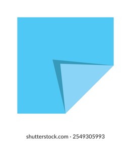 Ilustração de vetor de papel de origami simples e colorido, ilustração de vetor de dobramento de papel de origami colorido em estilo plano isolado em um fundo branco